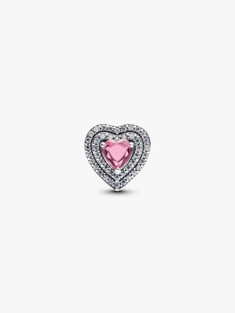 Pandora Sparkling Leveled Hearts Charm